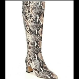 Alex Marie Snake Print Boots Size 6M